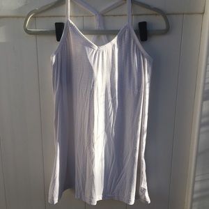 White beyond yoga top